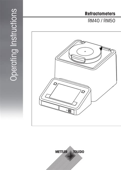 refractometer rm40 manual|Mettler Toledo RM50, RM40 Instruction Manual.